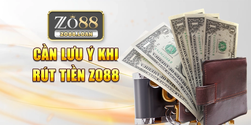 Những điểm cần quan tâm khi rút tiền tại Zo88
