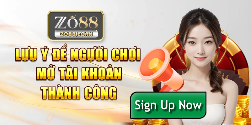 Lưu ý để người chơi mở tài khoản thành công